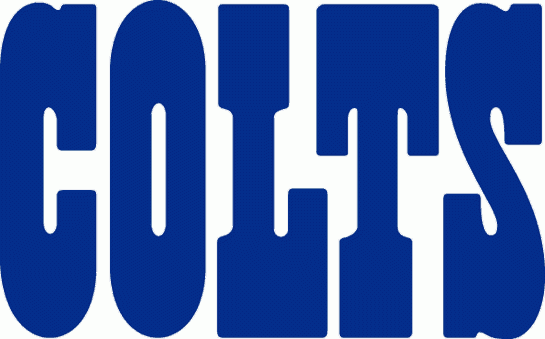 Indianapolis Colts 1984-2001 Wordmark Logo cricut iron on